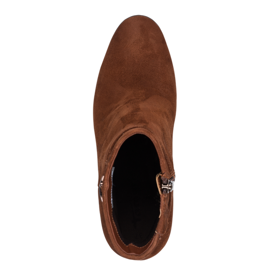 Tamaris Stivaletto elegante da donna in camoscio marrone