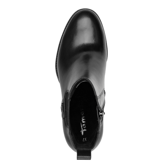 Tamaris stivaletto pelle nera da donna