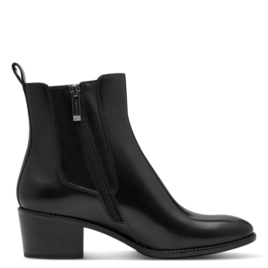 Tamaris stivaletto pelle nera da donna