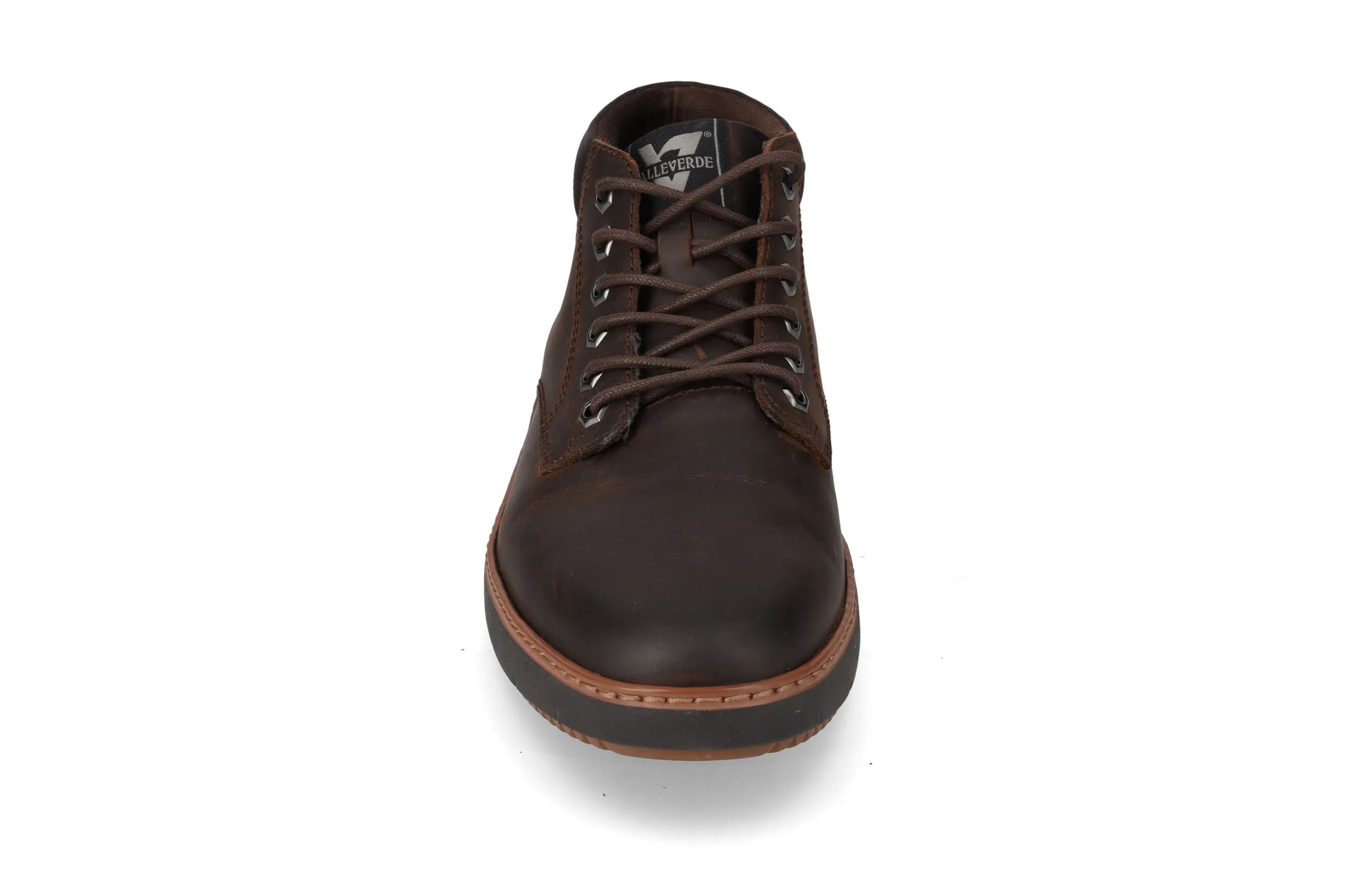 Valleverde Scarponcino ingrassato marrone da uomo