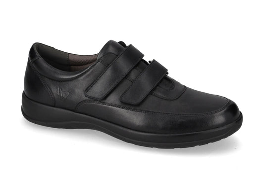 Valleverde Scarpa uomo vitello nero con velcri