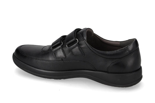 Valleverde Scarpa uomo vitello nero con velcri