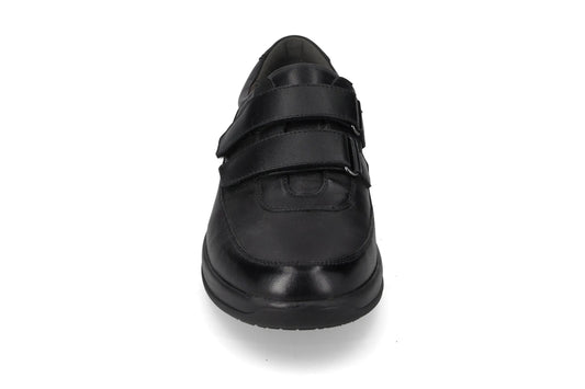 Valleverde Scarpa uomo vitello nero con velcri