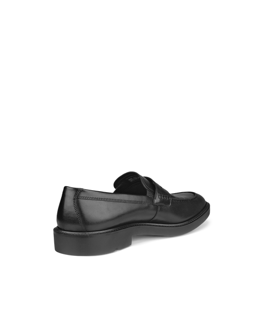 Ecco mocassino uomo pelle nera Metropole London