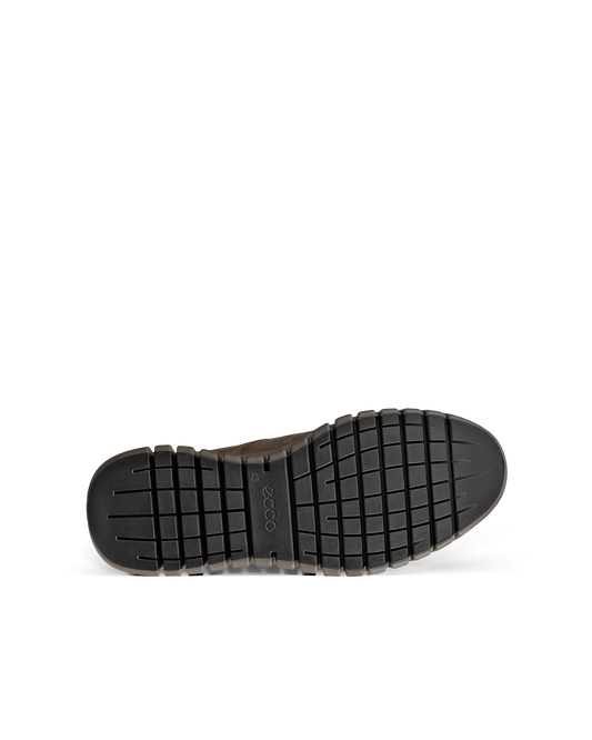 Ecco sneaker impermeabili gore-tex grigia camoscio ingrassato