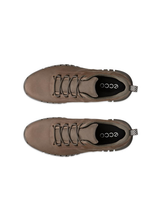 Ecco sneaker impermeabili gore-tex grigia camoscio ingrassato