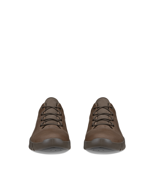 Ecco sneaker impermeabili gore-tex grigia camoscio ingrassato