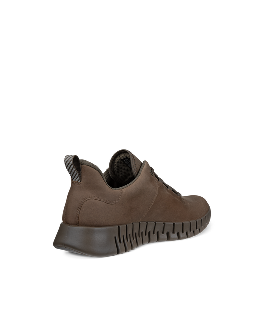 Ecco sneaker impermeabili gore-tex grigia camoscio ingrassato