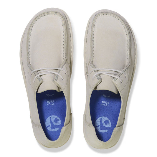 Birkenstock UTTI Lace camoscio bianco anticato pianta stretta