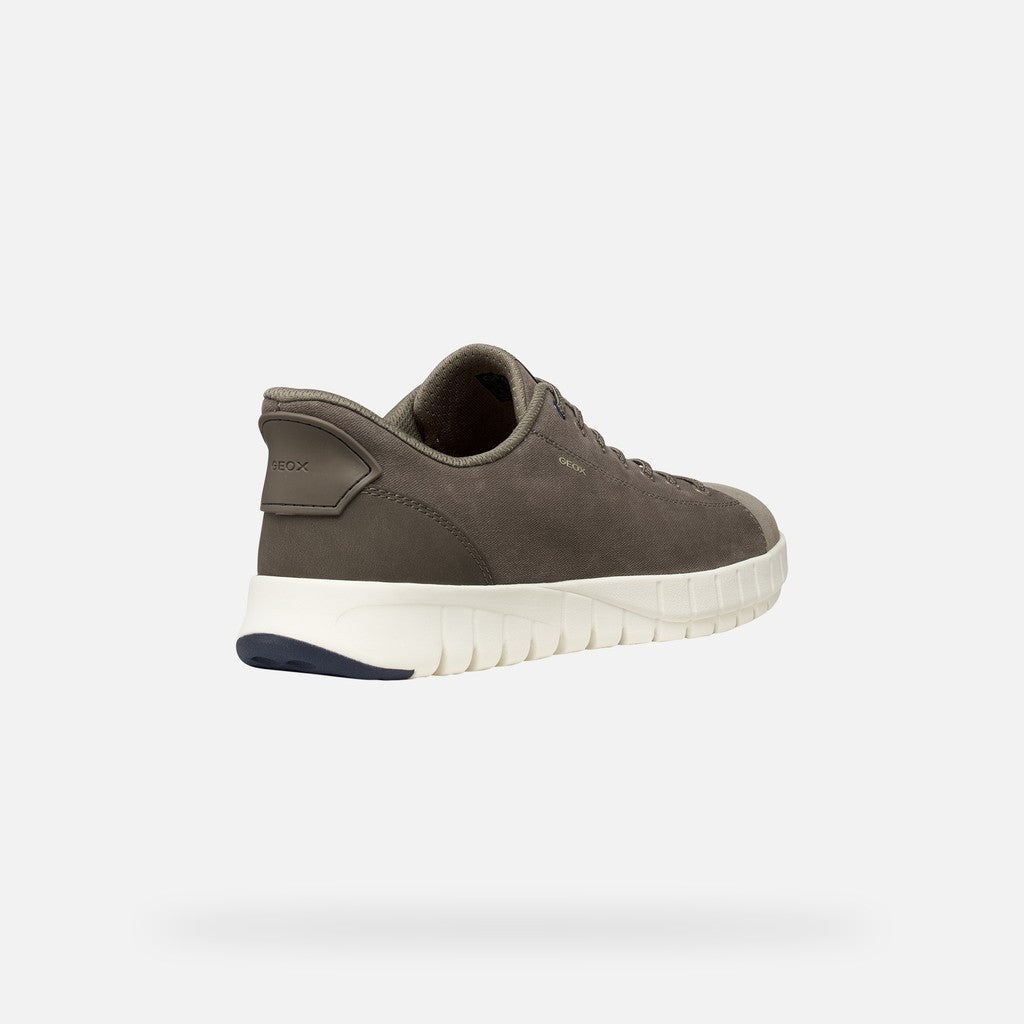 Geox Flextride Plus Uomo  Sneaker Slip In Taupe