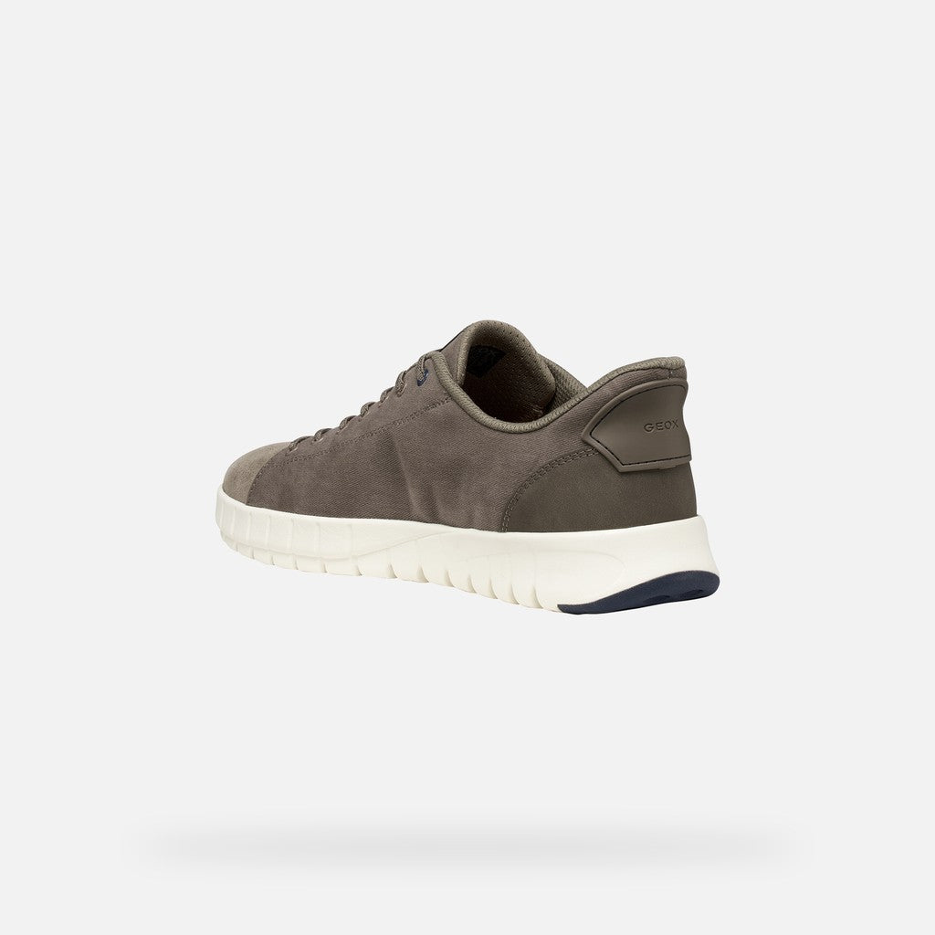 Geox Flextride Plus Uomo  Sneaker Slip In Taupe