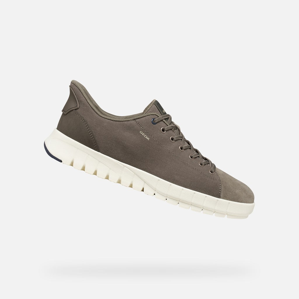 Geox Flextride Plus Uomo  Sneaker Slip In Taupe