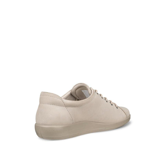 ECCO SOFT 2.0 Donna  Scarpe Stringate in Nubuck Beige Pure Cashmere