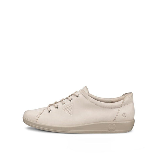 ECCO SOFT 2.0 Donna  Scarpe Stringate in Nubuck Beige Pure Cashmere