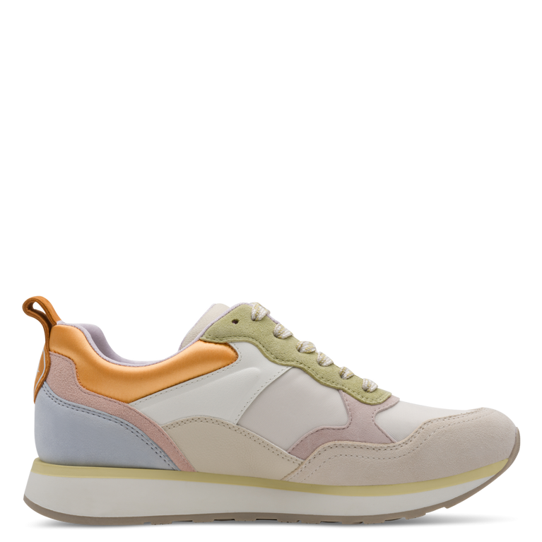 Tamaris sneaker beige Donna  Sneaker Beige in Pelle con Sottopiede Estraibile