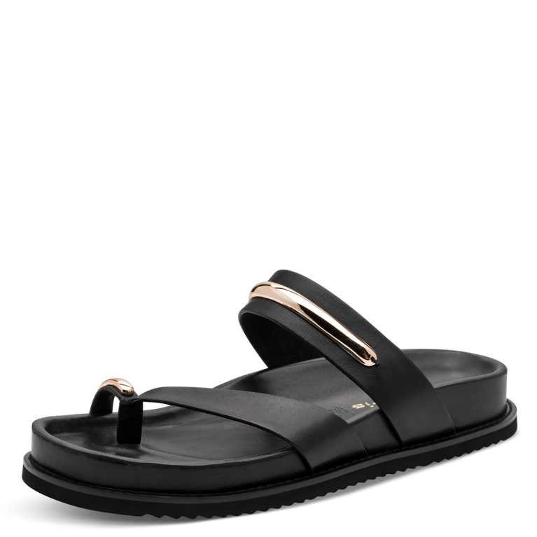 Tamaris Ciabatta nera Donna  Ciabatta Mule Nera in Pelle