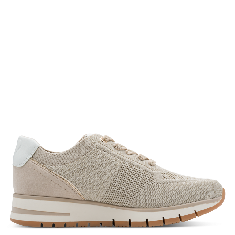 Marco Tozzi Sneaker tessuto Donna  Sneaker Vegan in Tessuto Beige