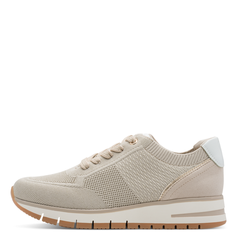 Marco Tozzi Sneaker tessuto Donna  Sneaker Vegan in Tessuto Beige