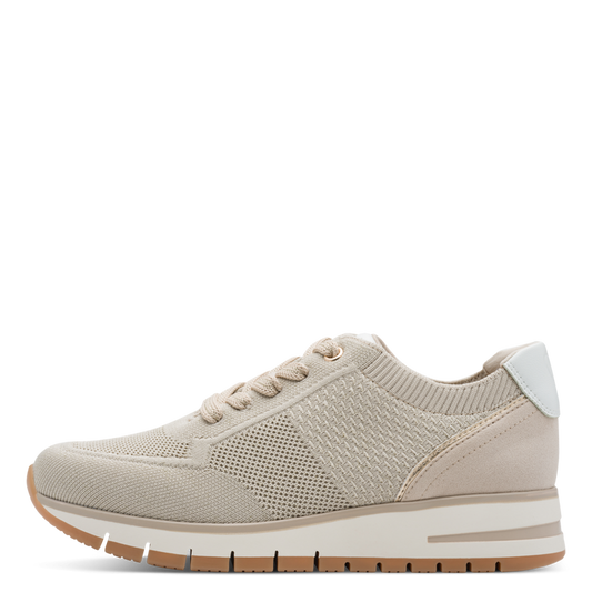 Marco Tozzi Sneaker tessuto Donna  Sneaker Vegan in Tessuto Beige