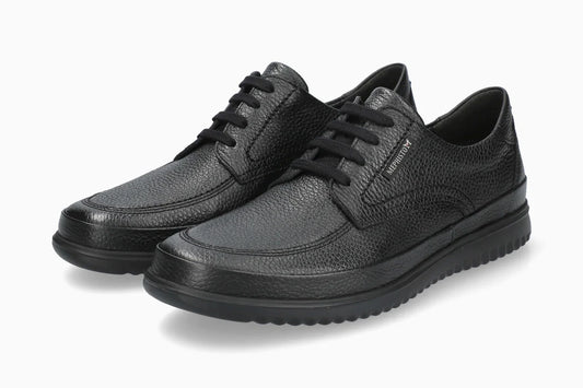 Mephisto TIMEO Uomo Nero  Scarpa Stringata in Pelle con SOFT-AIR e Shock Absorb