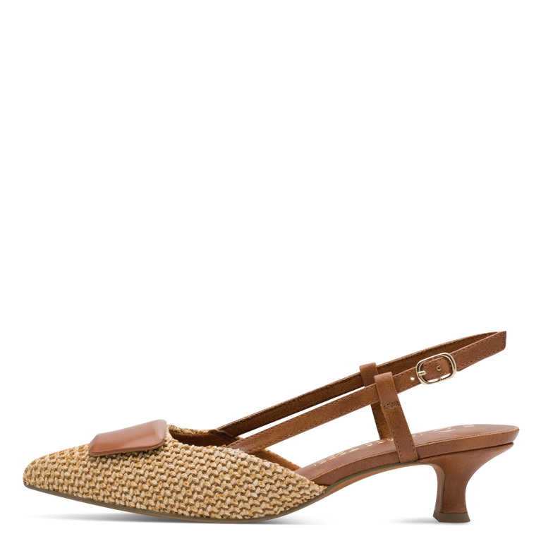 Marco Tozzi Chanel tessuto Cognac