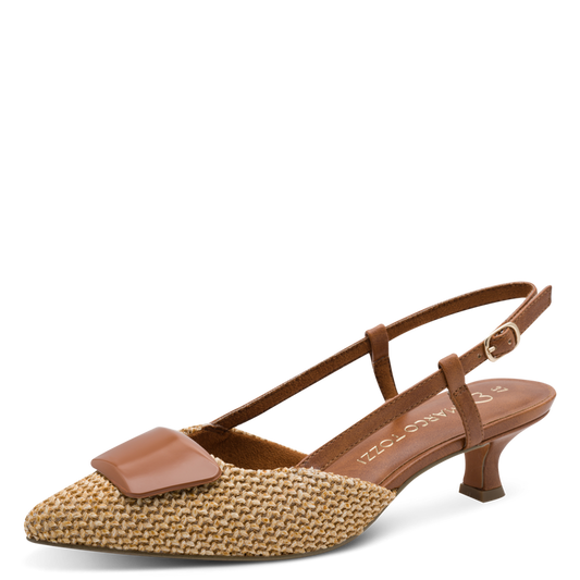 Marco Tozzi Chanel tessuto Cognac