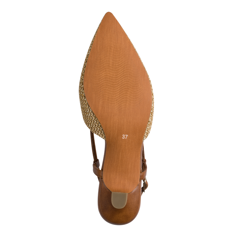 Marco Tozzi Chanel tessuto Cognac