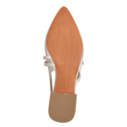 Marco Tozzi Chanel Slingback Donna Cream Vegan  Soft Lining e Plantare FEEL ME