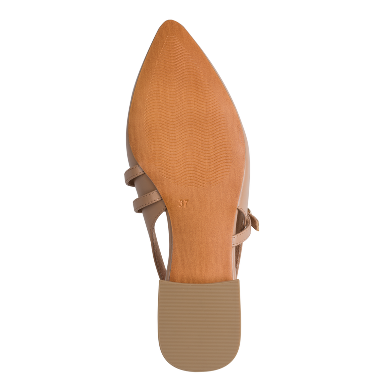 Marco Tozzi Chanel Slingback Donna Cappuccino Vegan  Soft  e Plantare FEEL ME