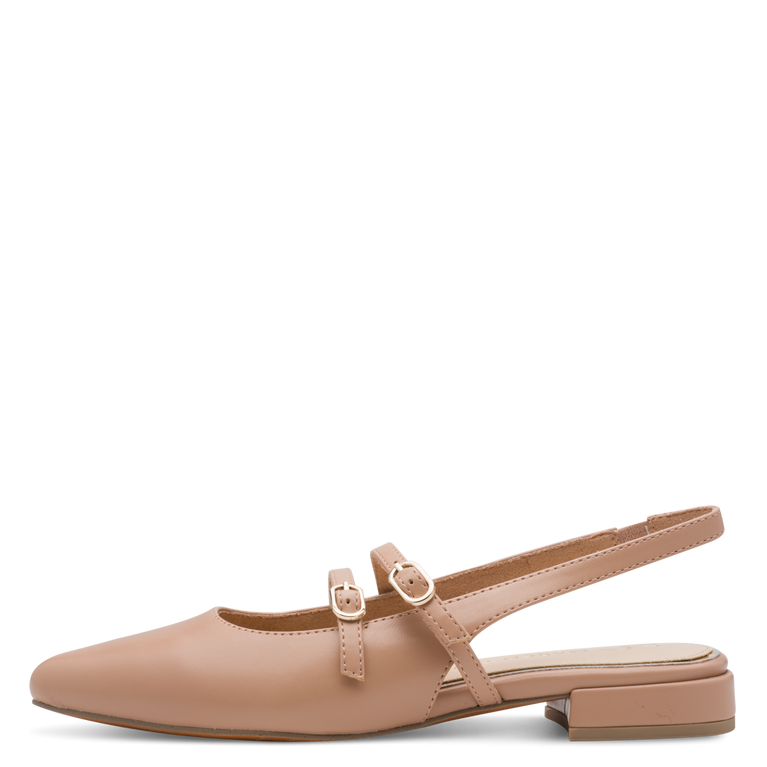 Marco Tozzi Chanel Slingback Donna Cappuccino Vegan  Soft  e Plantare FEEL ME