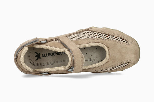 Mephisto Allrounder NIRO Donna Tabacco  Scarpe Comfort con Strap e Plantare Est