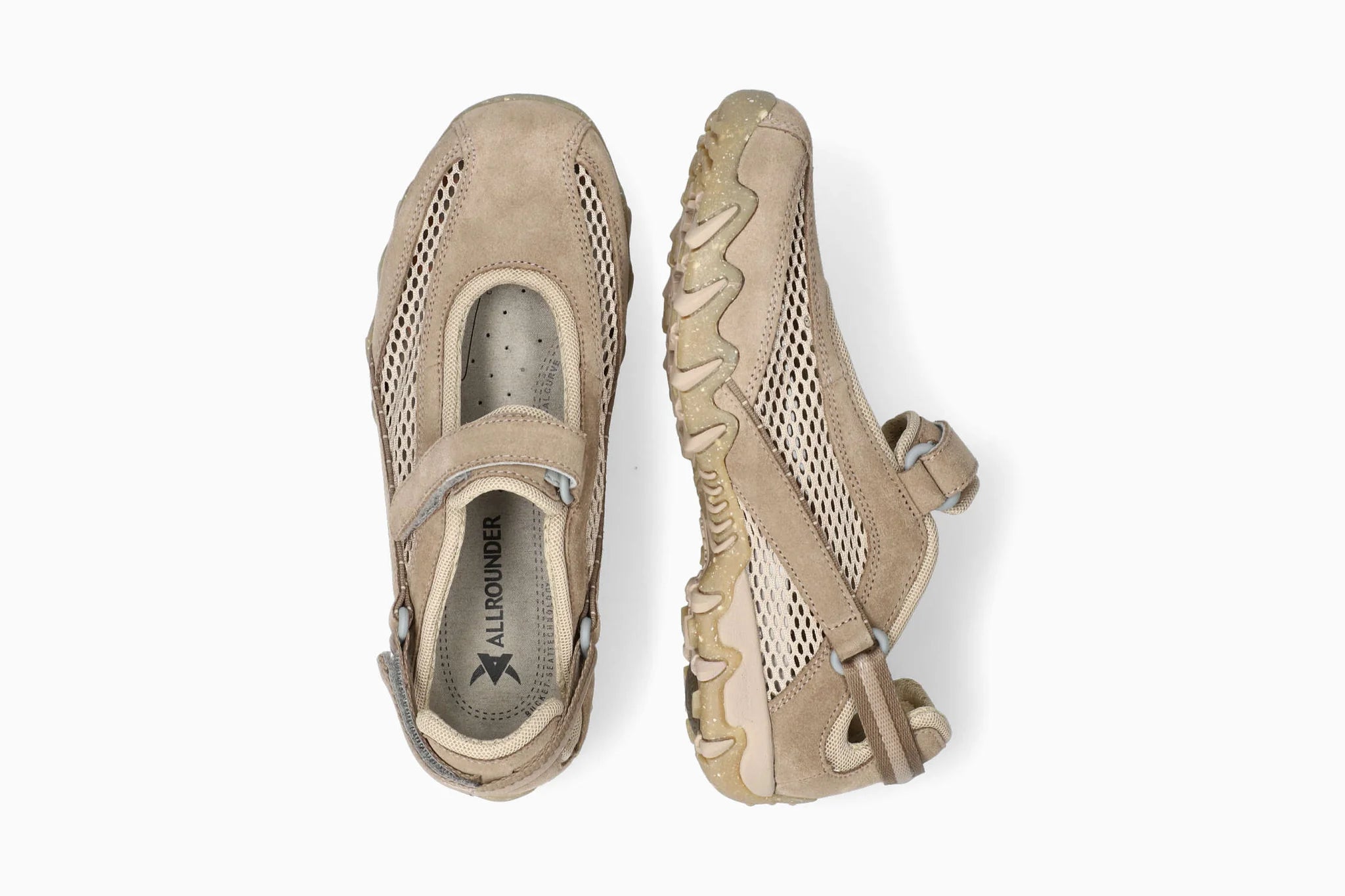 Mephisto Allrounder NIRO Donna Tabacco  Scarpe Comfort con Strap e Plantare Est
