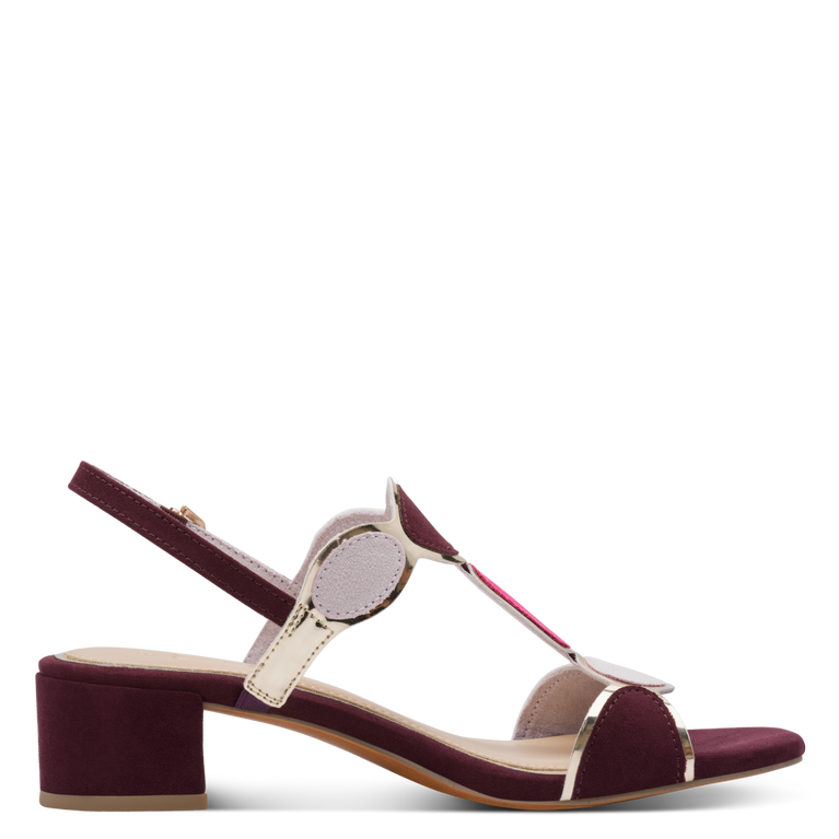 Sandalo Marco Tozzi Donna Blu  Vegano con Tacco 4,5 cm e Plantare FEEL ME