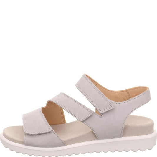 Legero MOVE Donna Grigio Aluminio  Sandalo Nubuck 3 Velcri (G)
