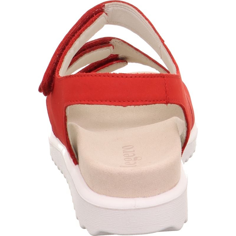 Legero MOVE Donna Rosso  Sandalo Nubuck 3 Velcri (R)