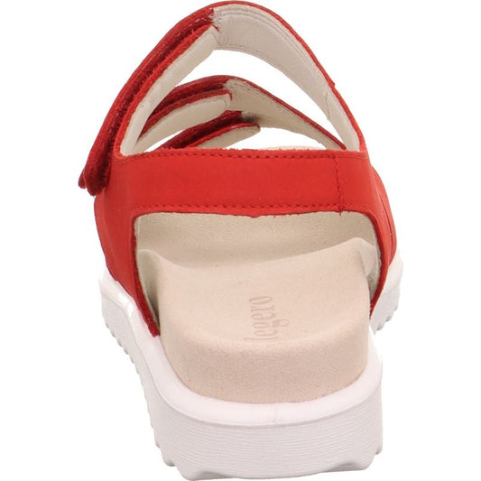 Legero MOVE Donna Rosso  Sandalo Nubuck 3 Velcri (R)