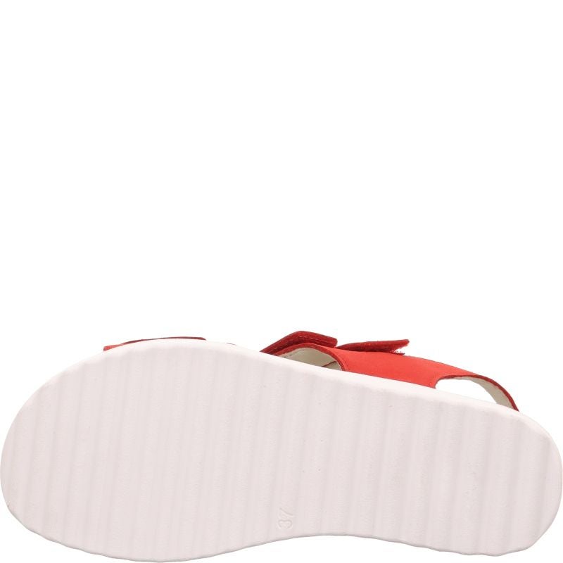 Legero MOVE Donna Rosso  Sandalo Nubuck 3 Velcri (R)