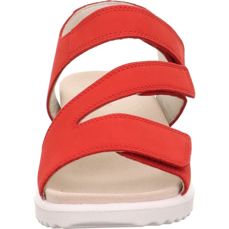 Legero MOVE Donna Rosso  Sandalo Nubuck 3 Velcri (R)