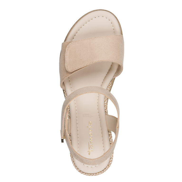Tamaris Sandalo Nude con velcri