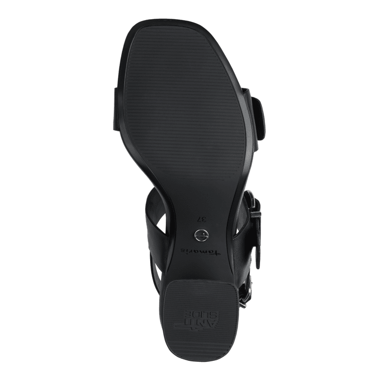 Tamaris Sandalo Donna Pelle Marrone Tacco 5,5 cm ANTIslide ANTIshokk