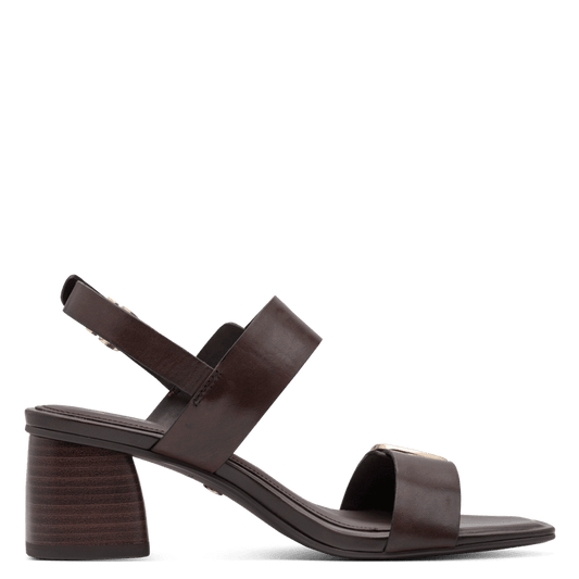 Tamaris Sandalo Donna Pelle Marrone Tacco 5,5 cm ANTIslide ANTIshokk