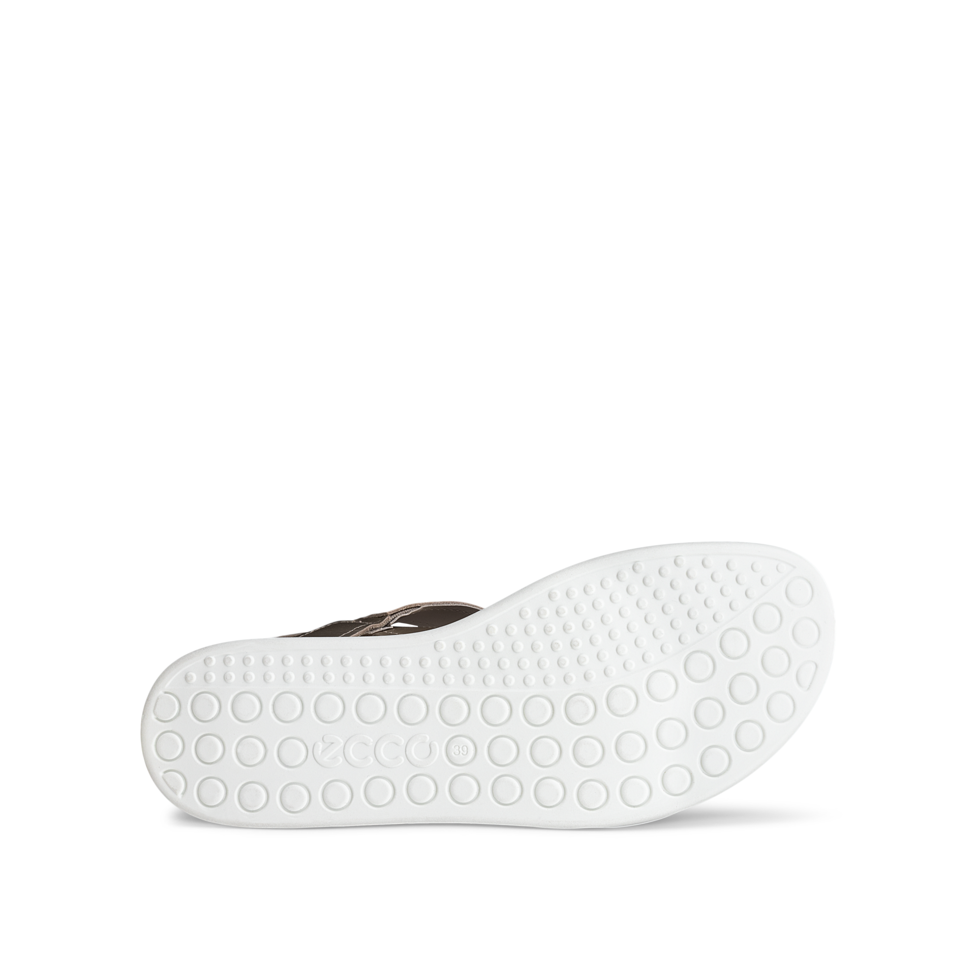 ECCO Soft Sandal W donna platino in nubuck con tre cinturini