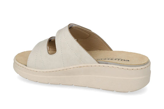 Valleverde Sandalo Donna Ghiaccio con Velcro e Plantare Estraibile
