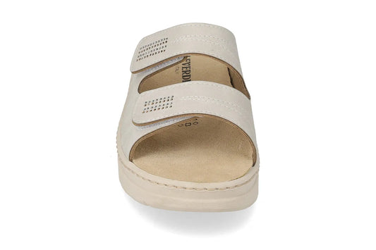 Valleverde Sandalo Donna Ghiaccio con Velcro e Plantare Estraibile