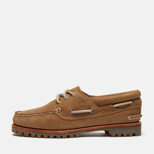Timberland Authentic - Scarpa da barca donna beige in pelle Premium