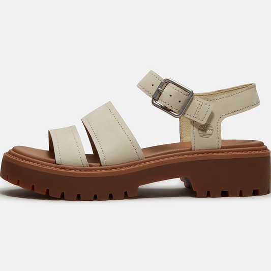 Timberland Stone Street Sandalo Donna Nubuck Chiaro con Plateau