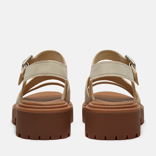 Timberland Stone Street Sandalo Donna Nubuck Chiaro con Plateau