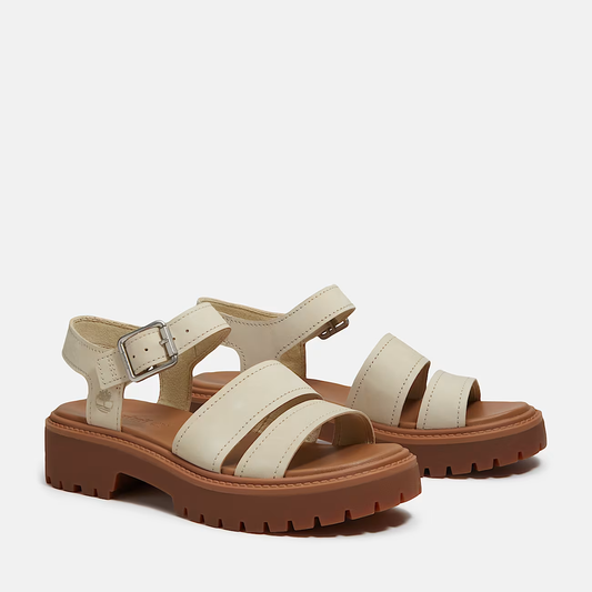 Timberland Stone Street Sandalo Donna Nubuck Chiaro con Plateau