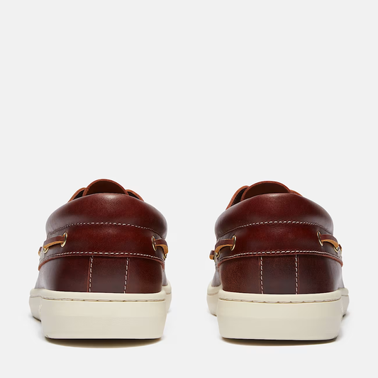 Timberland Portofino Pier Scarpa da Barca Uomo Bordeaux in Pelle Premium