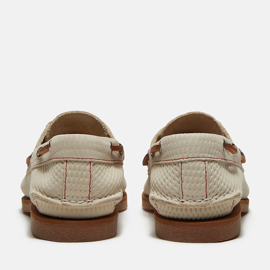 Timberland Classic Scarpa da Barca Donna Nubuck Chiaro con Lacci 360°